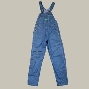 Key Imperial Bib Overalls Mens 32x30 Blue Denim Workwear Carpenter Jeans FS 2745
